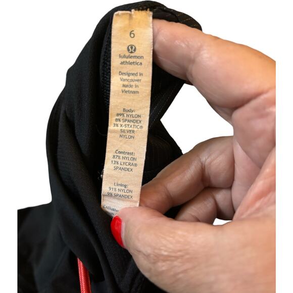 Lululemon Cinch It Up Tank Top, Black, Women's Size 6 - Picture 6 of 6